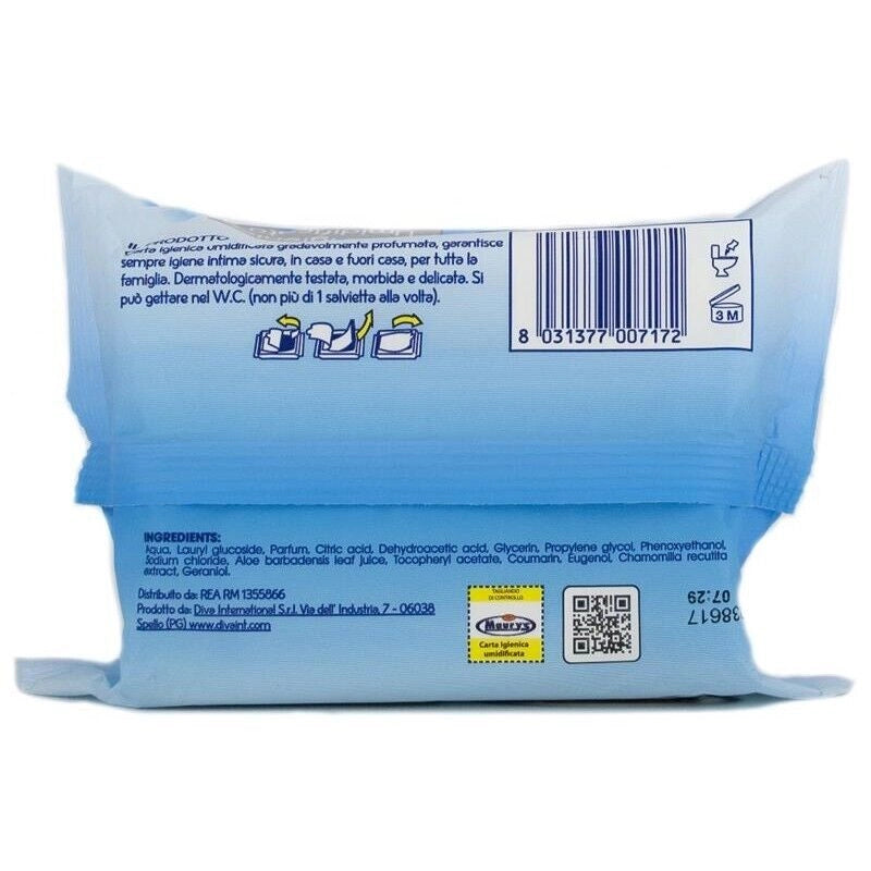 MAURY'S SALVIETTE DETERGENTI CARTA IGIENICA UMIDIFICATA 25PZ ALOE VERA 100% BIODEGRADABILE