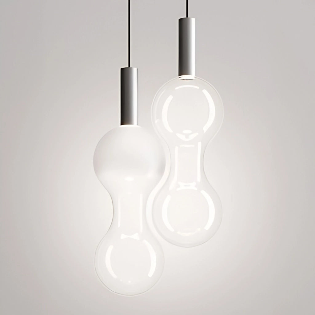 Zafferano Lampada a sospensione Sfer'Otto in Alluminio e vetro borosilicato, LED TRIAC 8W, 3000K, design modulare per interni di alta classe