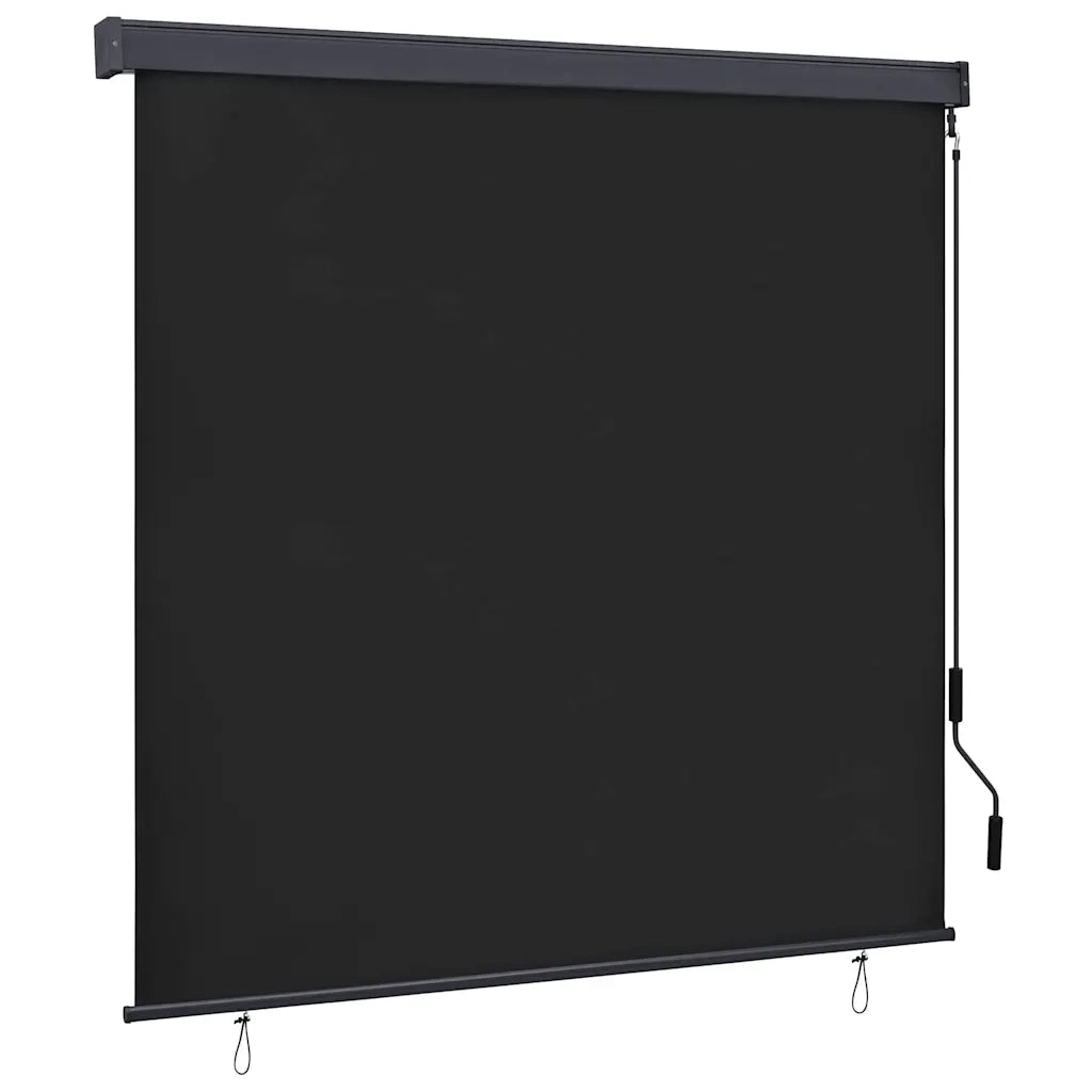 Tenda a rullo-Tenda avvolgibile Antracite 180 x 250 cm Tessuto e Alluminio
