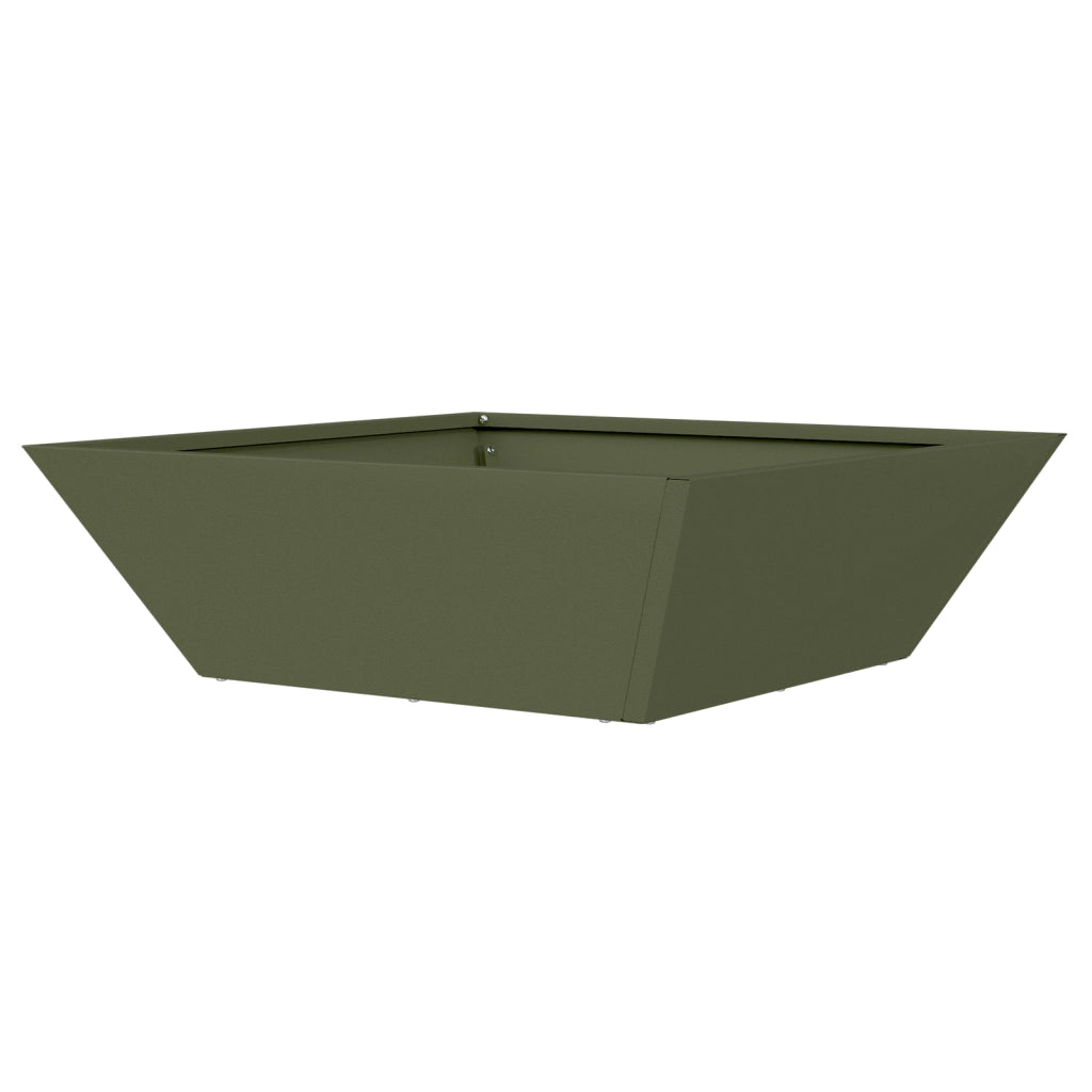 Fioriera in metallo Verde oliva Metallo 50 x 50 x 15 cm Quadrata