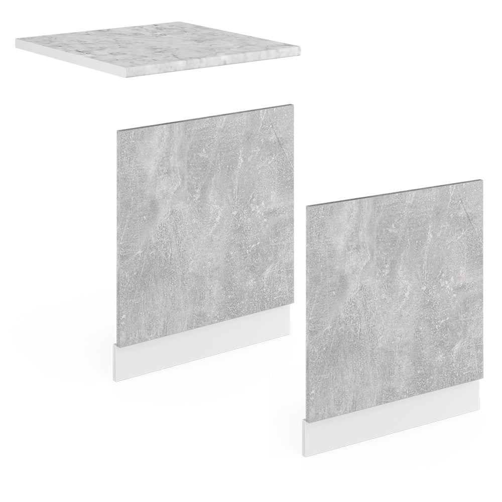 Vicco Pannello frontale Calcestruzzo 60 cm , PL Marmo