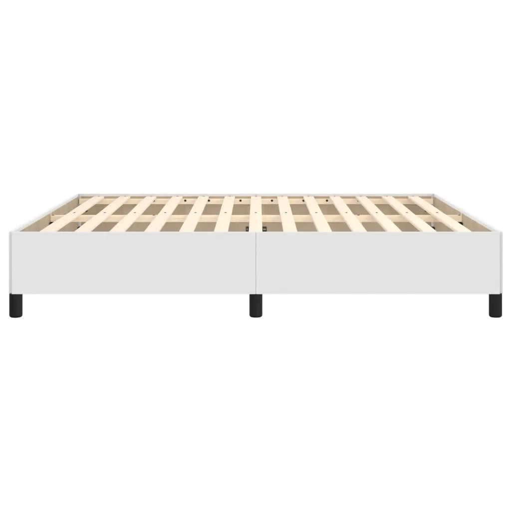 Giroletto-Struttura Letto Bianco 160x200 cm in Similpelle 383579