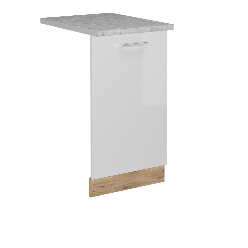 Vicco Coperchio per lavastoviglie Bianco lucido 45 cm , PL Marmo