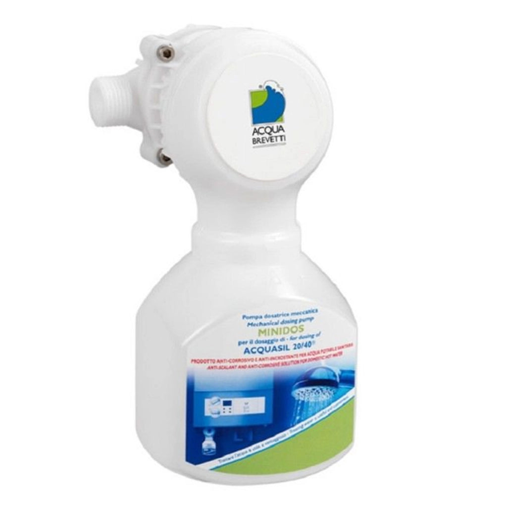 Acquabrevetti Minidos Da 1/2 Pm008 Pompa Dosatrice Volumetrica Meccanica Proporzionale Per Il Dosaggio Di Acquasil 20/40