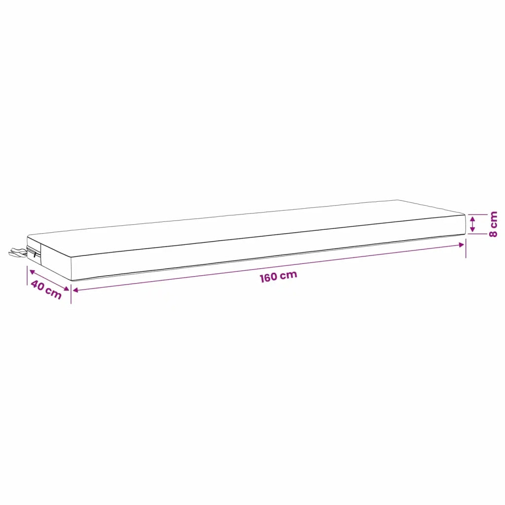 Cuscino per panchina SOEST 100% Poliestere Turchese 949946