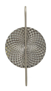 Lampada da Muro Silvery 28x15x54 cm in Vetro e Ferro Argento