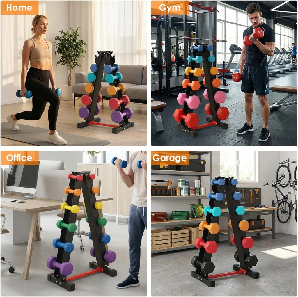 Manubri Rack Porta Pesi Supporto per pesi Palestra Casa Portata max: 300 kg (No Manubri)