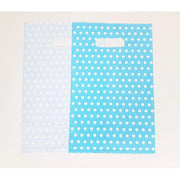 Trade Shop - 60 Sacchetti Sacchetto Buste In Plastica Celeste Pois Festa Confettata Caramelle -