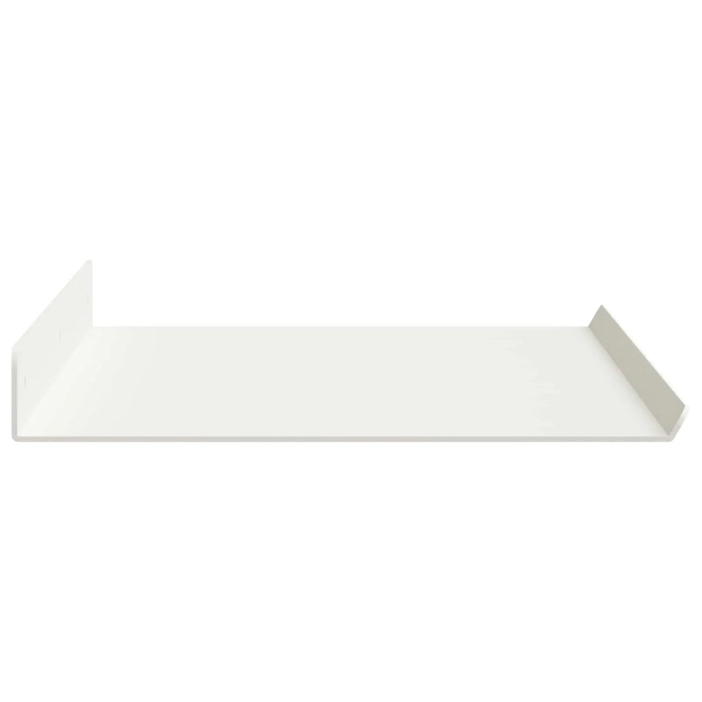 Mensola sospesa 4 pcs Bianco 60 x 18 x 2,5 cm Acciaio