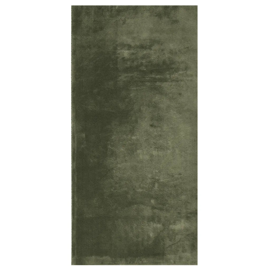 Tappeto Pelo Corto HUARTE Morbido Lavabile Verde Bosco 375093