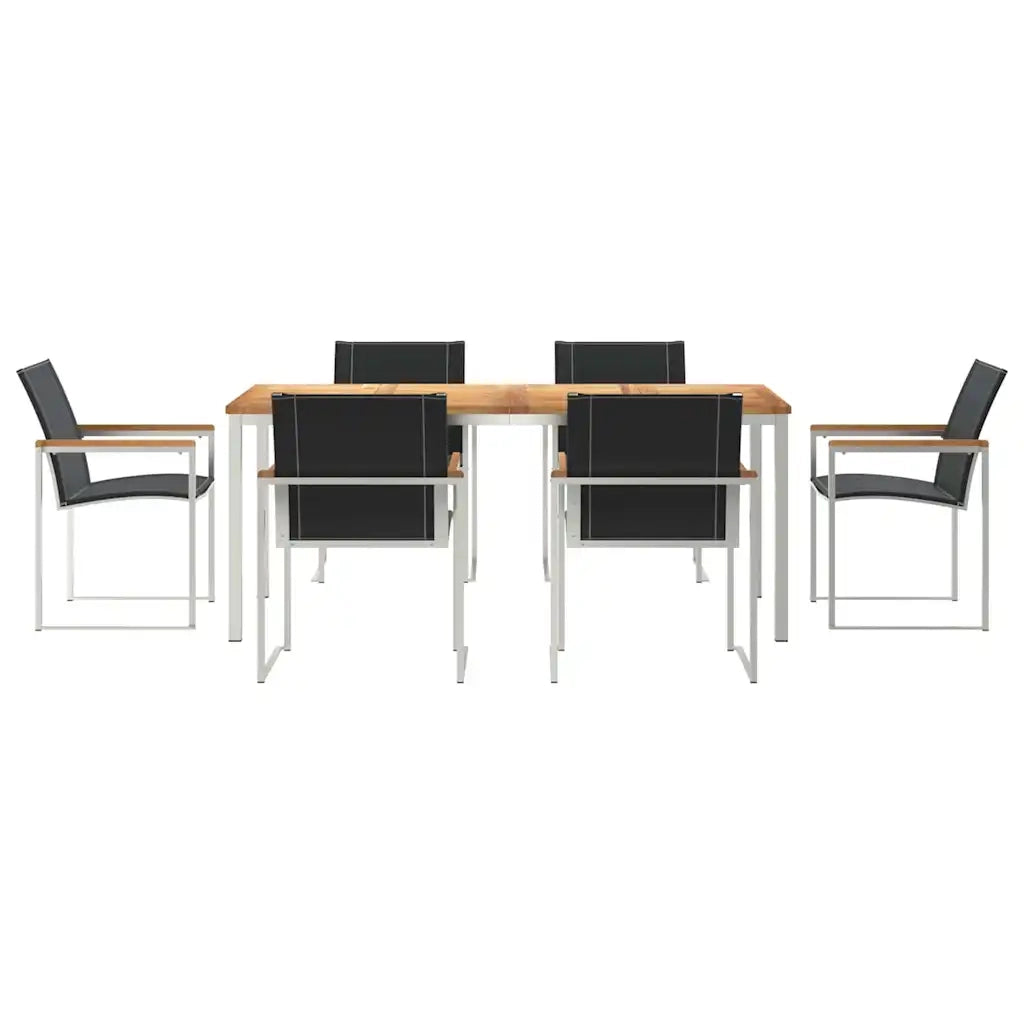 Set da Pranzo per Giardino 7 pcs Legno di Acacia Massello 3334818