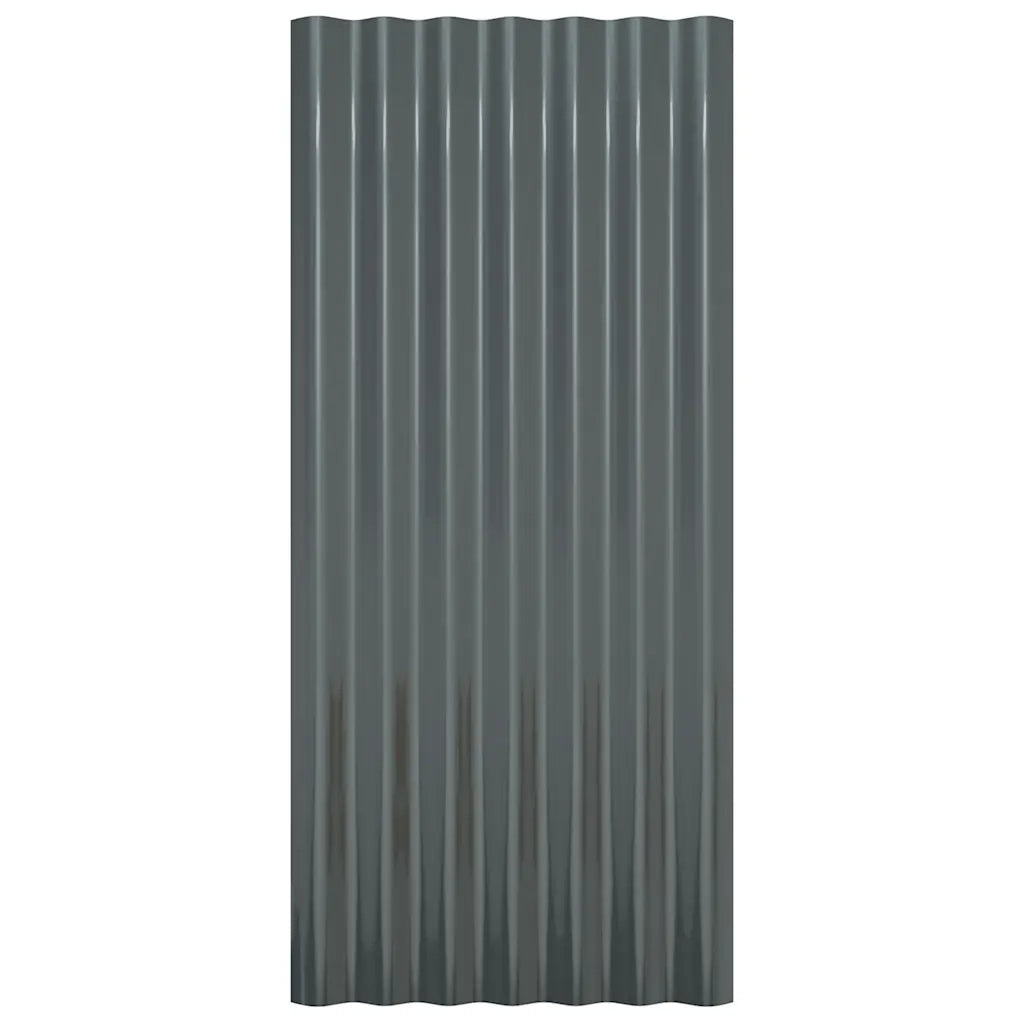 Pannelli Tetto 36pz Acciaio Zincato 80x36 Antracite 319141