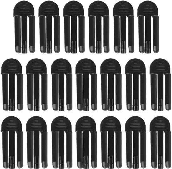 Clip per sacchetto di imballaggio antiscivolo - 20 pezzi - Leggero - Adatto per sacchetti di cibo - Dimensioni 5,5 x 1,5 x 1 cm - Clip per sacchetto