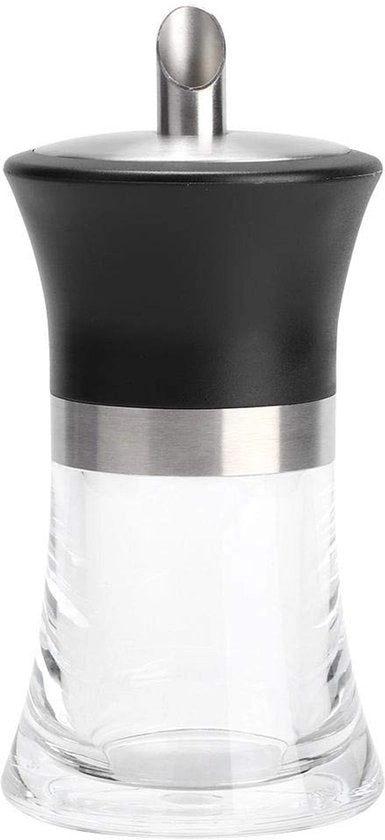 Dispensatore di zucchero con beccuccio in acciaio inossidabile - Contenitore per zucchero - Progetto antiscivolo - Acrilico alimentare sicuro - 100 ml - Duraturo e resistente all'usura - Contenitore per zucchero