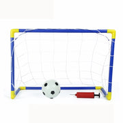 Trade Shop - Set 2 Porte Con Reti Da Calcio 79x50x43 Cm Per Bambini Uso Esterno Con Accessori -