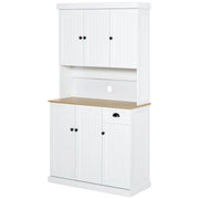 Mobile Dispensa Cucina 101x39x180 cm in Legno Bianco