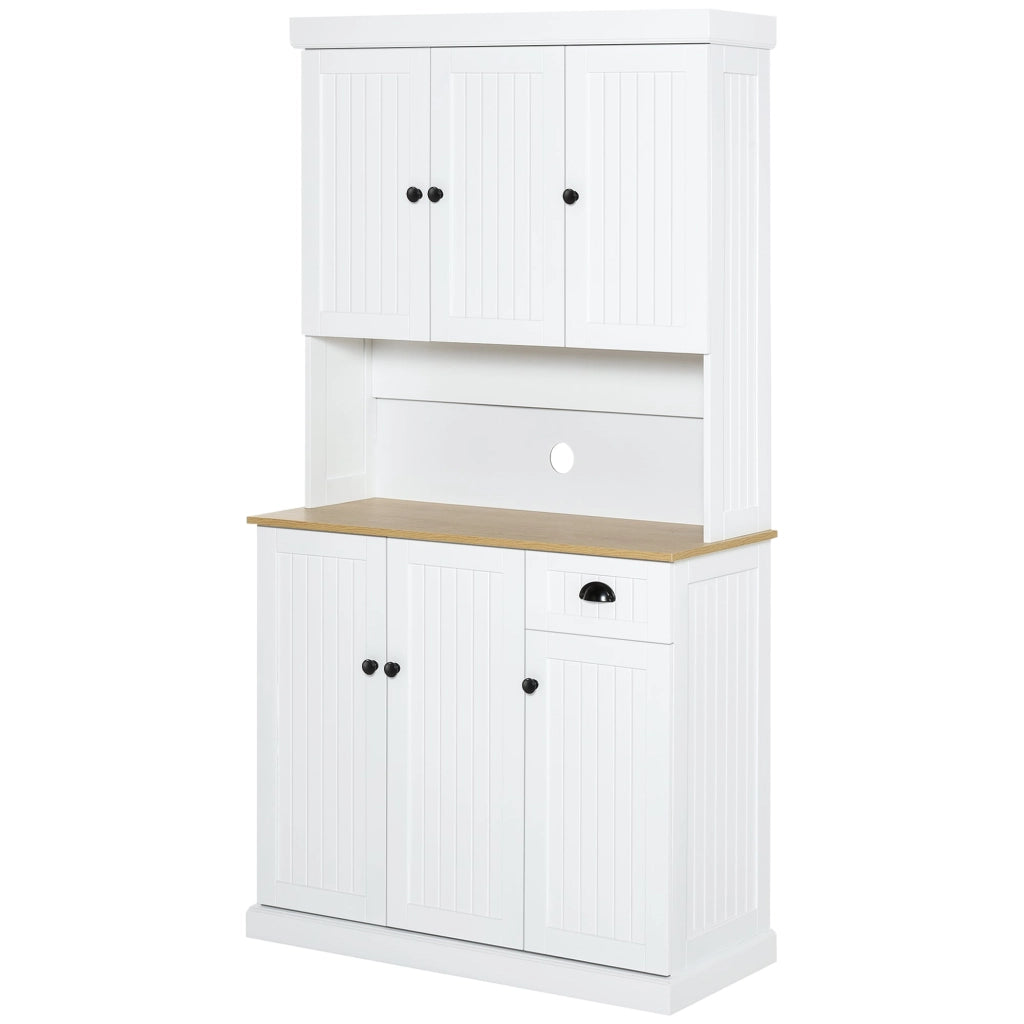 Mobile Dispensa Cucina 101x39x180 cm in Legno Bianco
