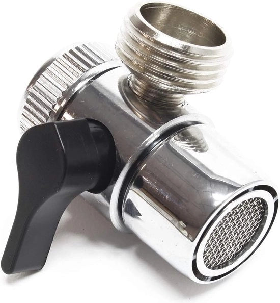 Adattatore per rubinetto a doppia uscita, connessione alla fonte d'acqua 20 mm (3/4"), filtro per acqua
