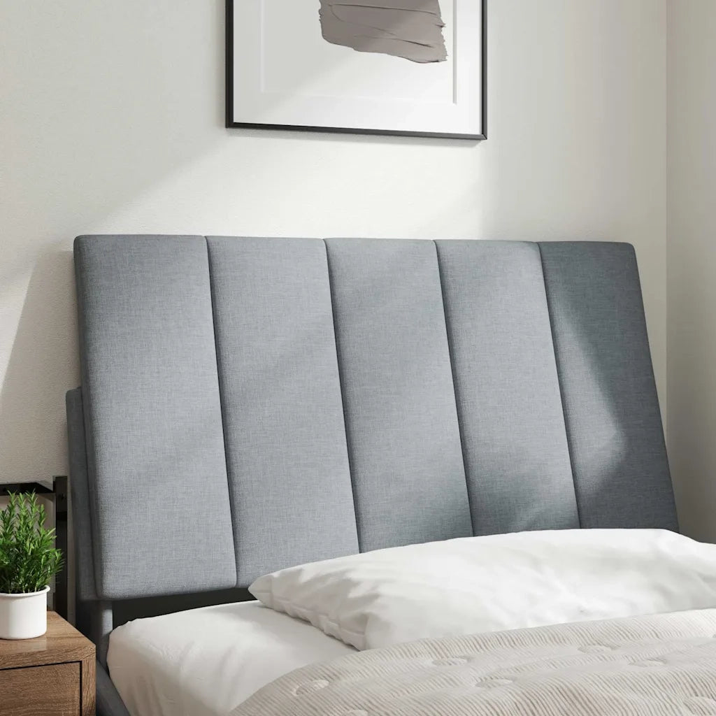 Cuscino Testiera Hanko Grigio Chiaro 90 cm in Tessuto CFW7223669