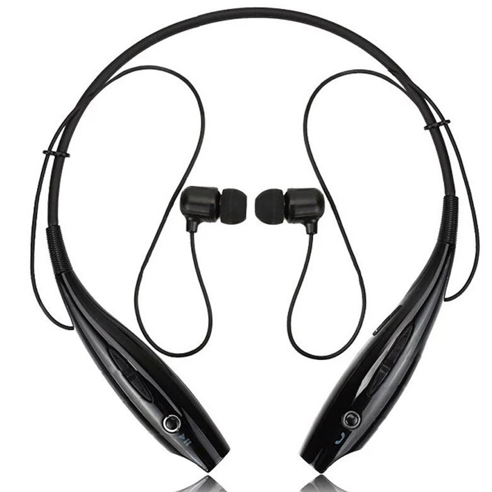 Trade Shop - Cuffie Stereo Audio Auricolari Microfono Bluetooth Smartphone Sport Fitness -