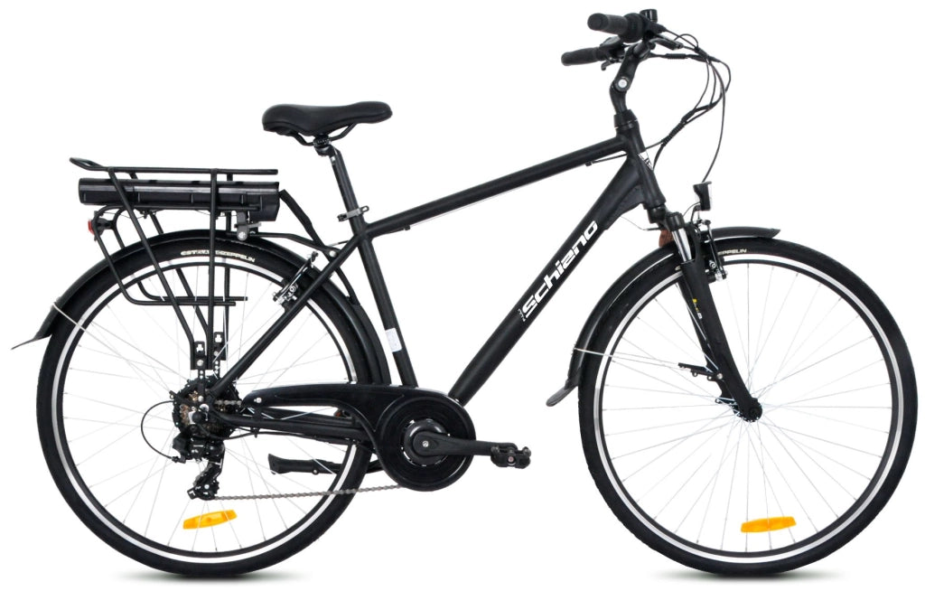 F.LLI SCHIANO City bike uomo 28" alluminio forcella ammortizzata  10.4 ah Nera