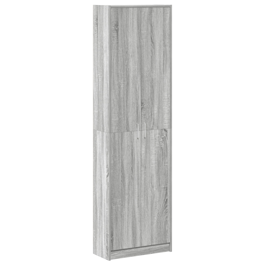 Armadio Grigio Sonoma 55x25x189 cm Legno Ingegnerizzato