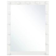 Specchio da toeletta da parete con LED bianco 50 x 60 cm rettangolare illuminato lampadine Hollywood Toeletta