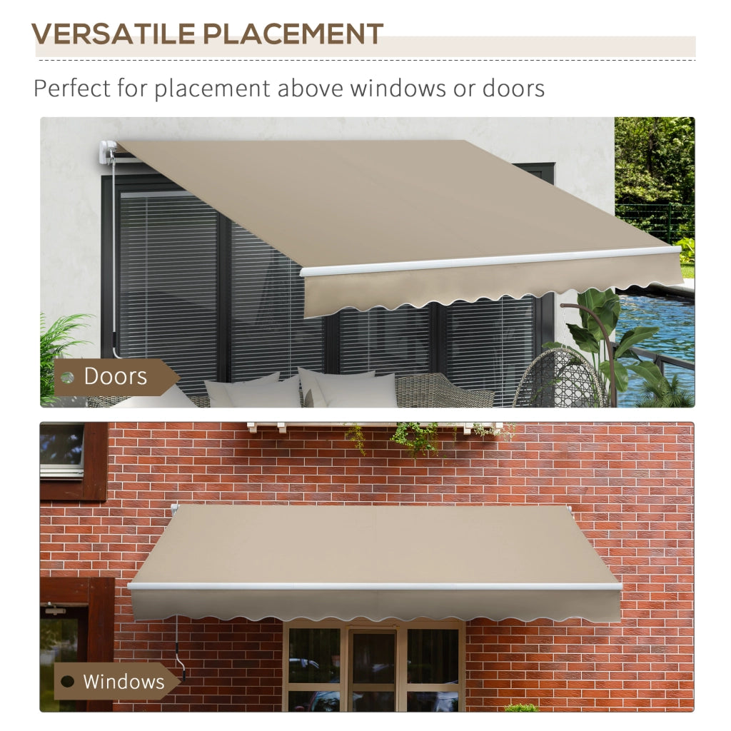 Tenda da sole avvolgibile con manovella ¨C Xylo ¨C Beige 3,95x3m