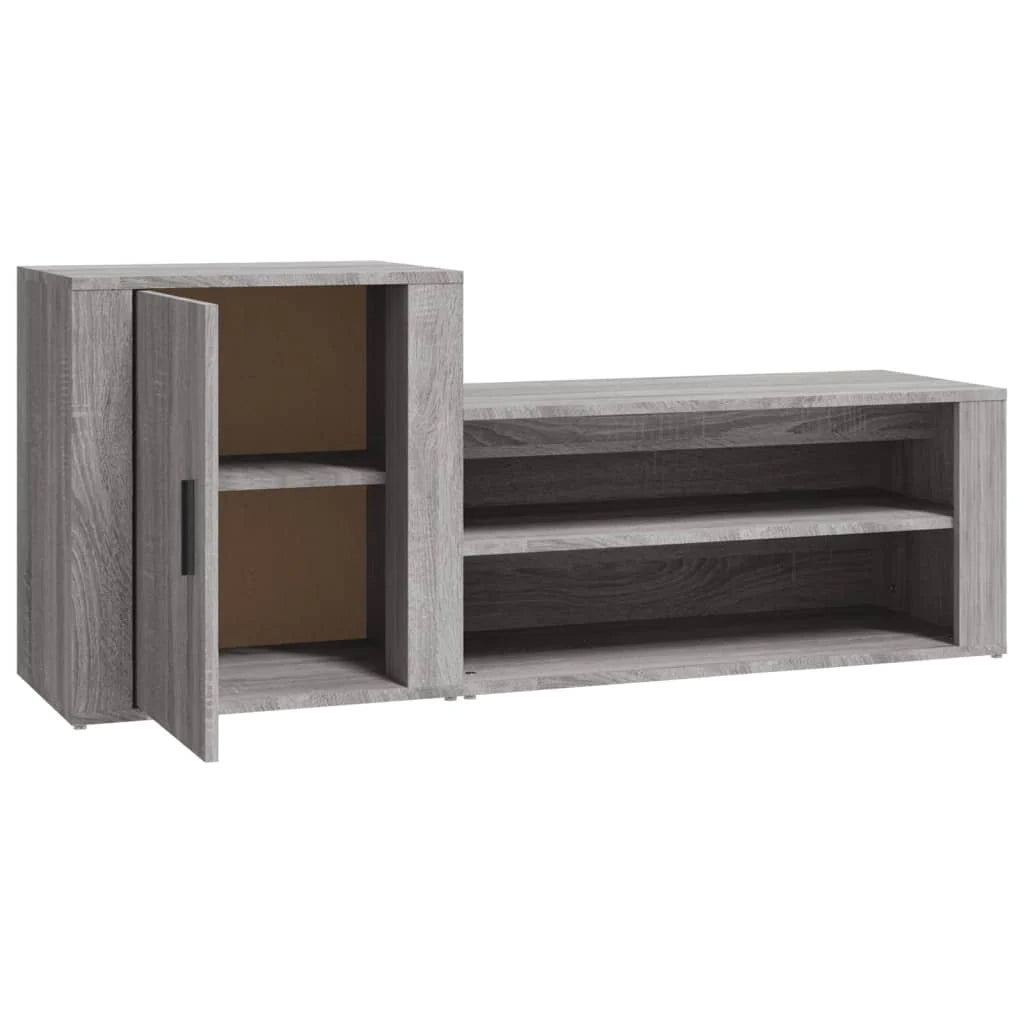Scarpiera mobile contenitore per scarpe mobile per ingresso/corridoio/soggiorno design Sonoma 130 x 35 x 54 cm legno ingegnerizzato grigio 02_0022060