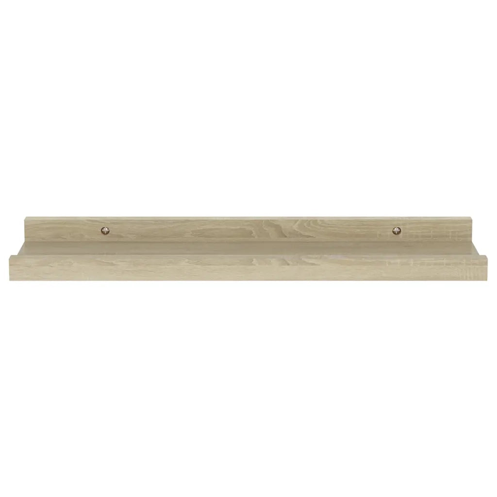 Mensole da parete 2 pz in rovere Sonoma 40x9x3 cm 326679