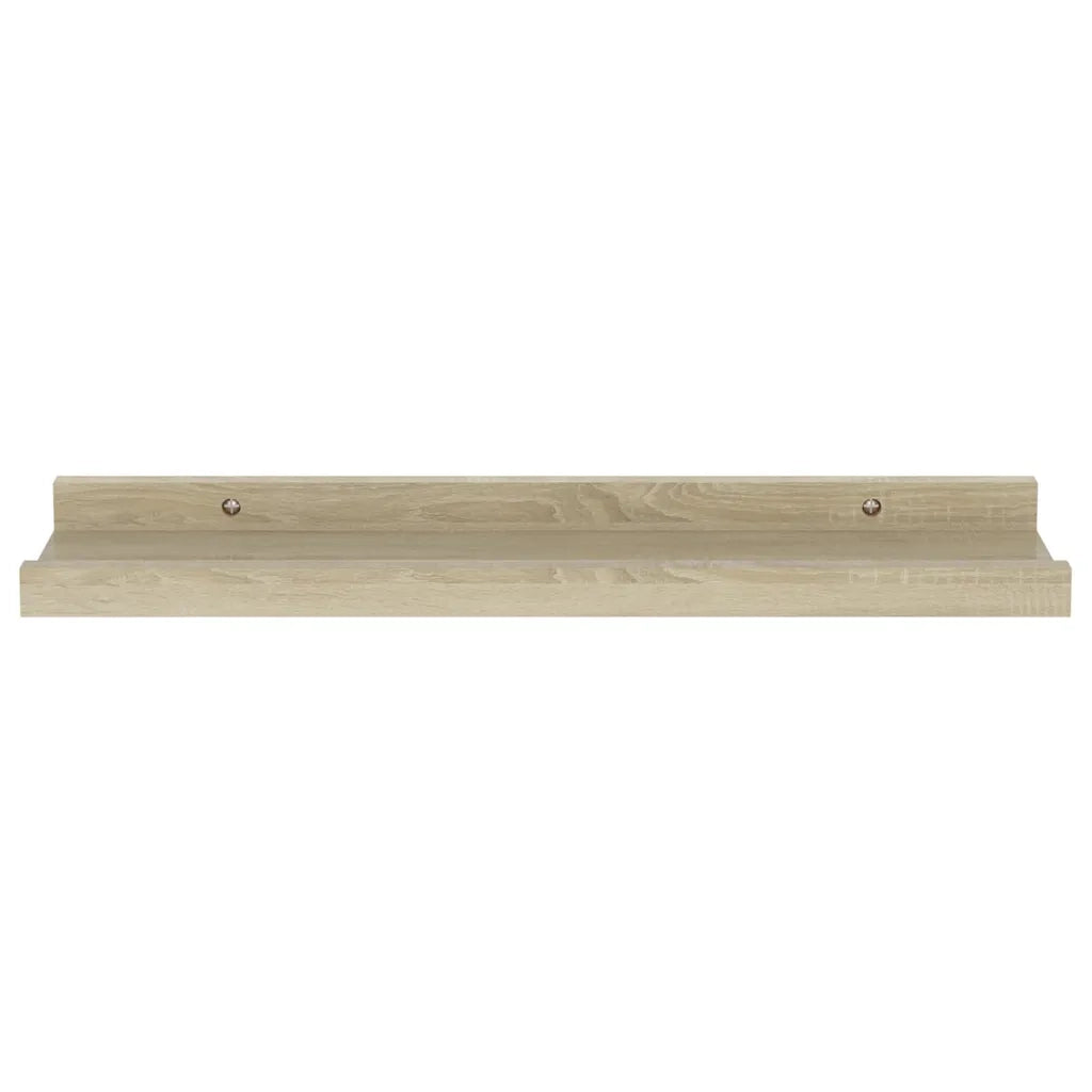 Mensole da parete 2 pz in rovere Sonoma 40x9x3 cm 326679