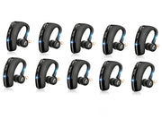 Pack 10 Auricolari Bluetooth Wireless Mono con Microfono HD CVC8.0 Riduzione del Rumore Ruotabile 270° Destro Sinistro
