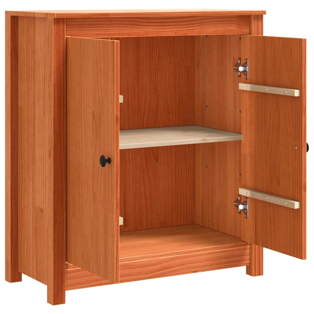 Credenza Marrone cerato 70 x 35 x 80 cm Pino massello 869898