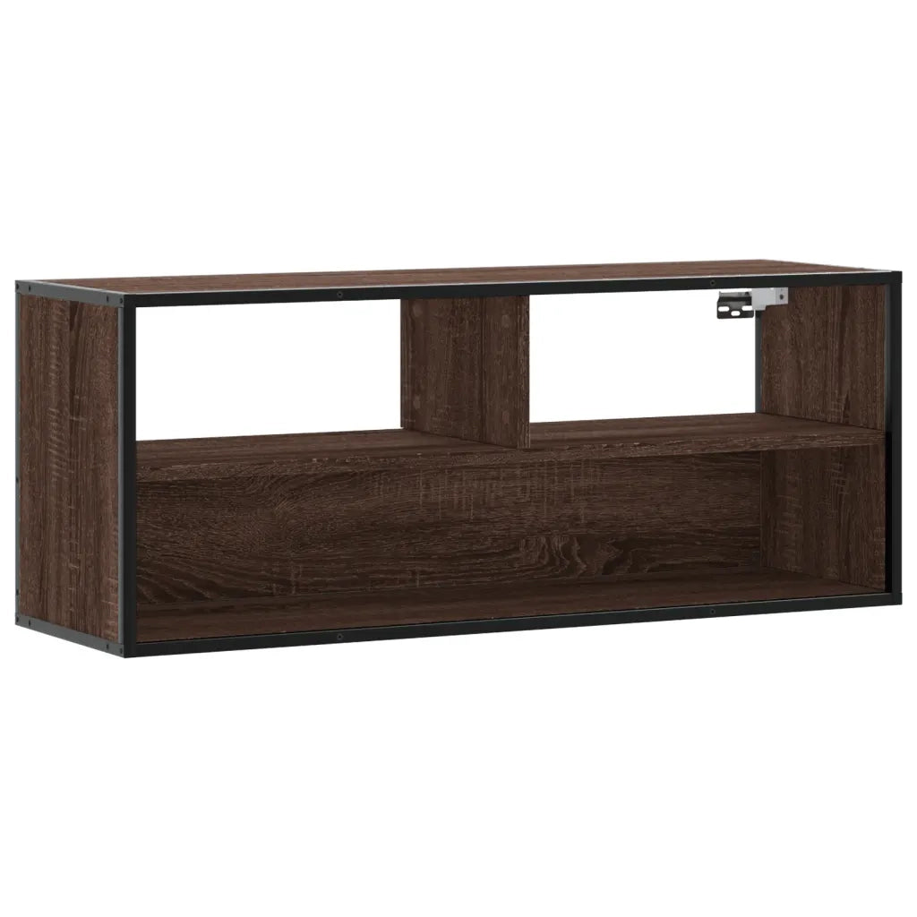 Mobile TV-Credenza per TV-Console TV Rovere Marrone 100x31x39,5 cm in Truciolato e Metallo 977983
