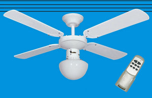 ventilatore a soffitto con telec+luce d 105 bianco cod:ferx.95214
