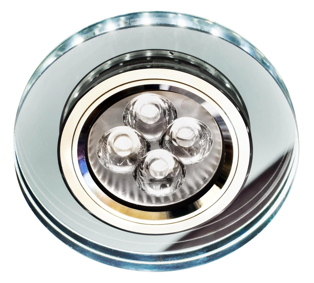 Candellux incasso SS-23 tondo cromo GU10 2 luci LED