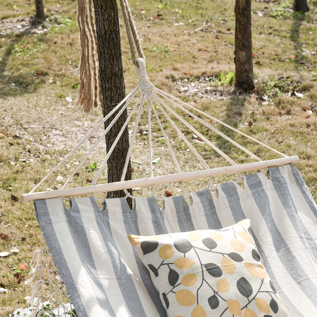 Amaca da viaggio portatile ¨C zephmum ¨C grigio chiaro cotone poliestere 200x100 cm