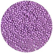 Kralen in vetro 4 mm color viola per catenina, 6/0 per bracciali, per la creazione di accessori personalizzati (violaceo)