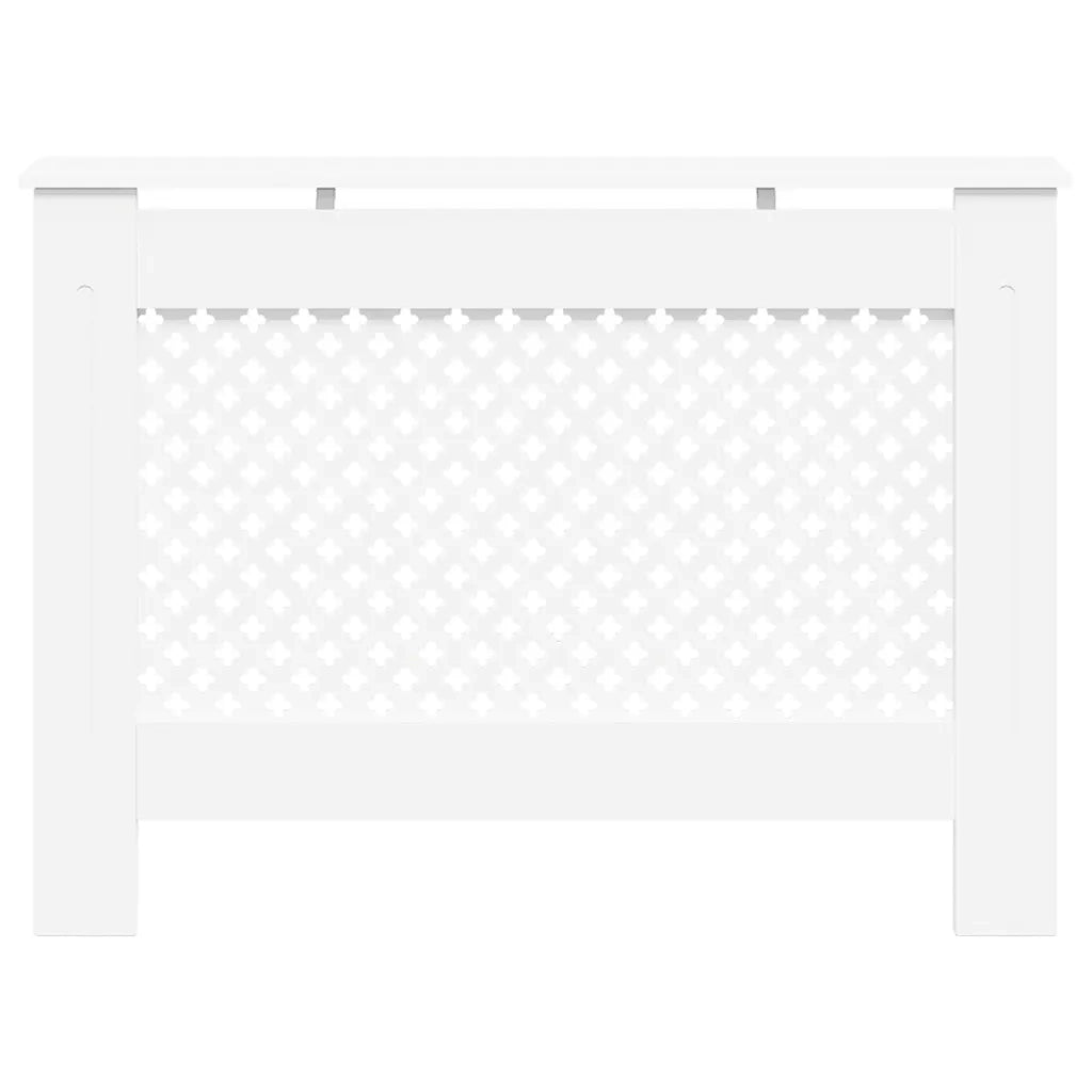 Coperture per Radiatori 2 pz Bianche 112x19x81,5 cm in MDF 3051377