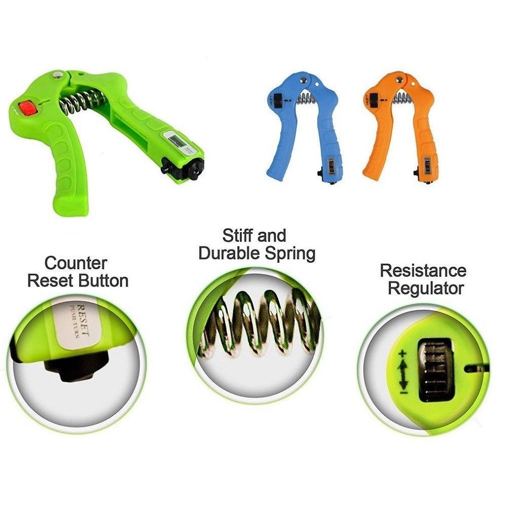 Trade Shop - Pinza Mano Hand Grip Potenziamento Muscoli Avambraccio Regolabile Con Contatore -