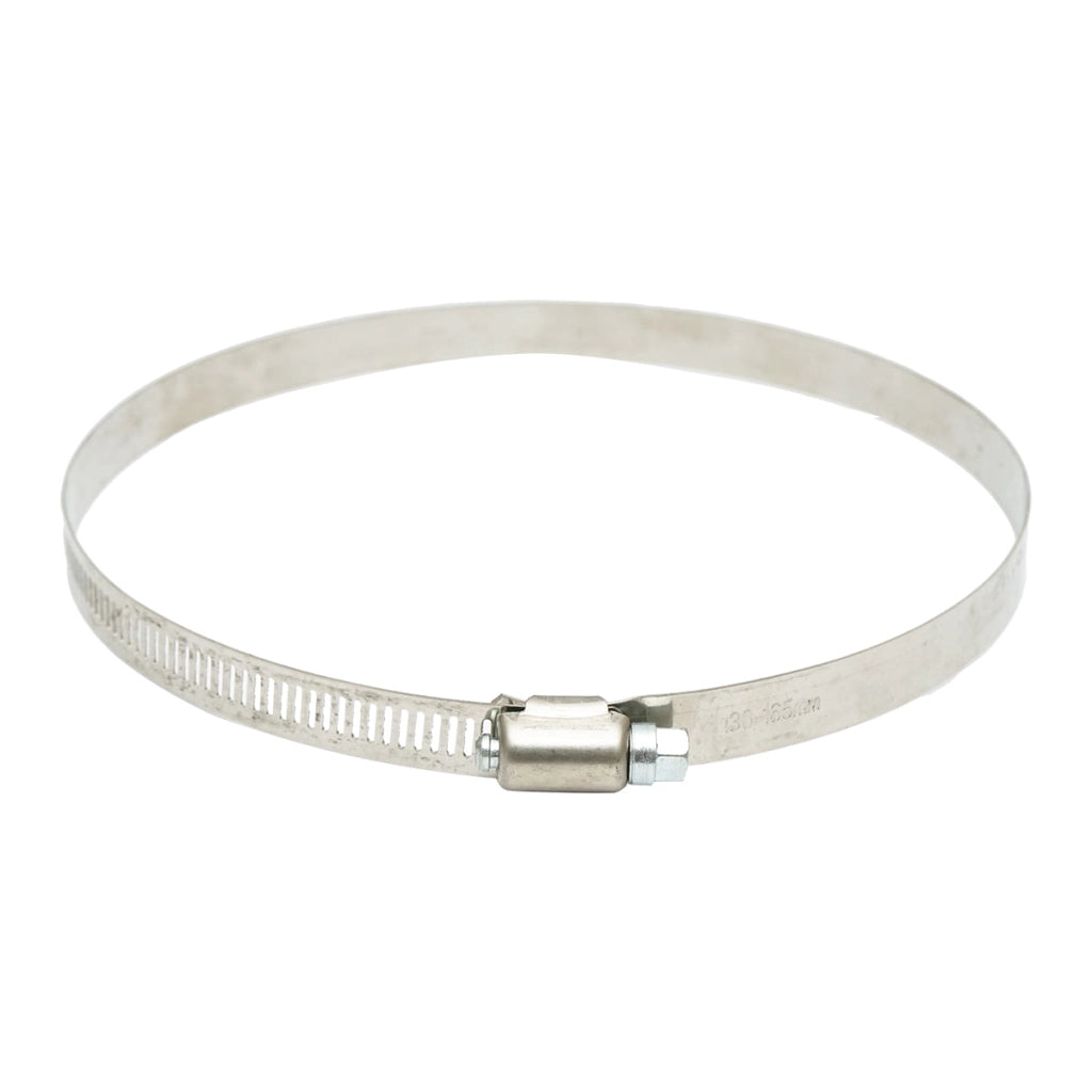 Collare per tubo in acciaio inox regolabile, 130-165 mm