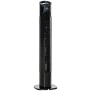 Easycomfort Ventilatore a Colonna Moderno 3 Velocità con Oscillazione 70°, Ventilatore a Torre con Piantana Rotonda e Maniglia, Potenza 50W, in PP, Ø20x78.5cm Nero