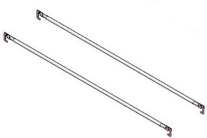 1coppia coppia aste parapetto per ponteggio grim cod:ferx.95227