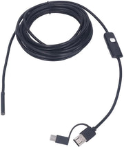 Sonda Endoscopica Senza Fili - Camera di Ispezione Idrografia - Per iOS/Android - 3 Metri - Compatta/Lightweight - Inclusi Adattatori USB/USB C