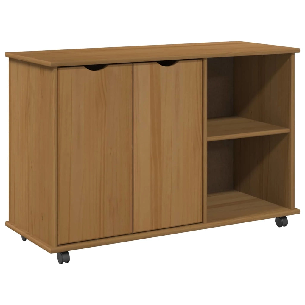 Mobile con Ruote con ruota Marrone miele 100 x 39 x 65,5 cm 42028384