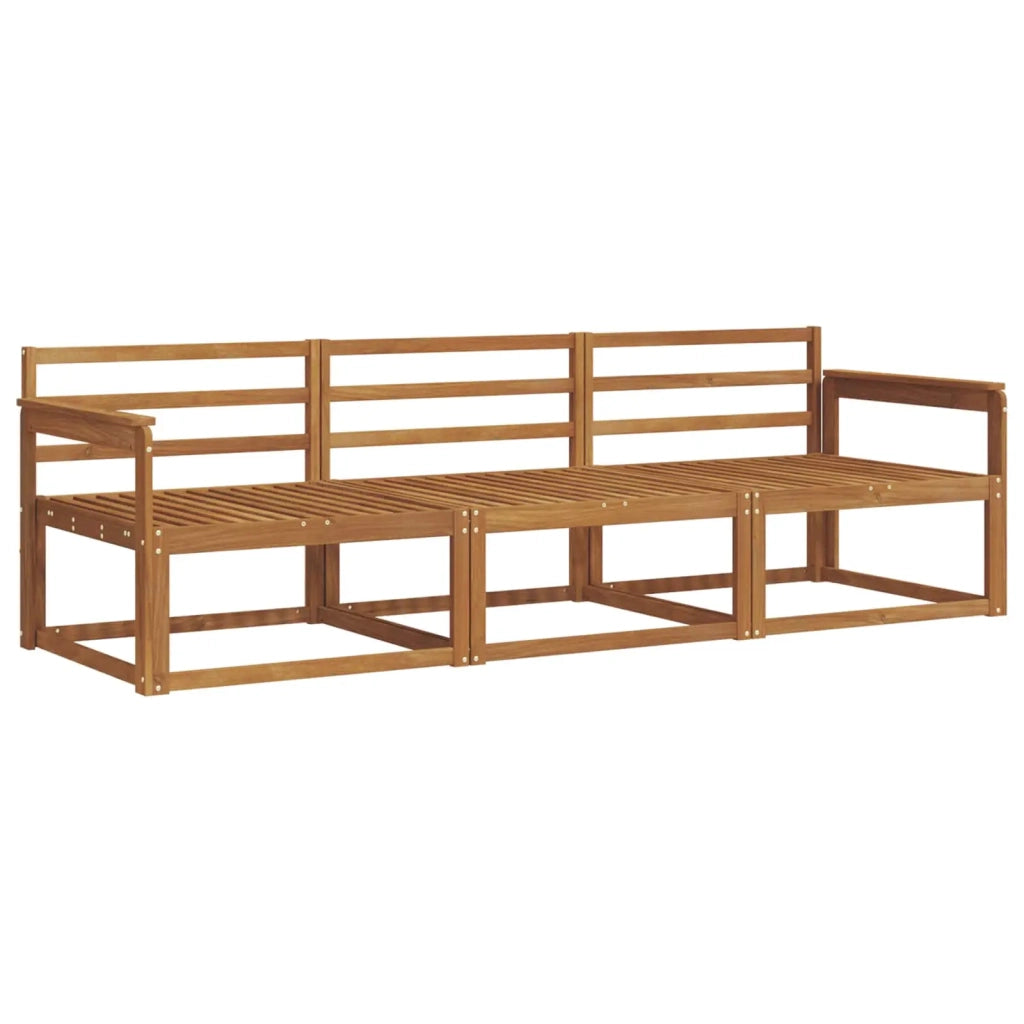 Set di divani da esterno 3 pcs Naturale