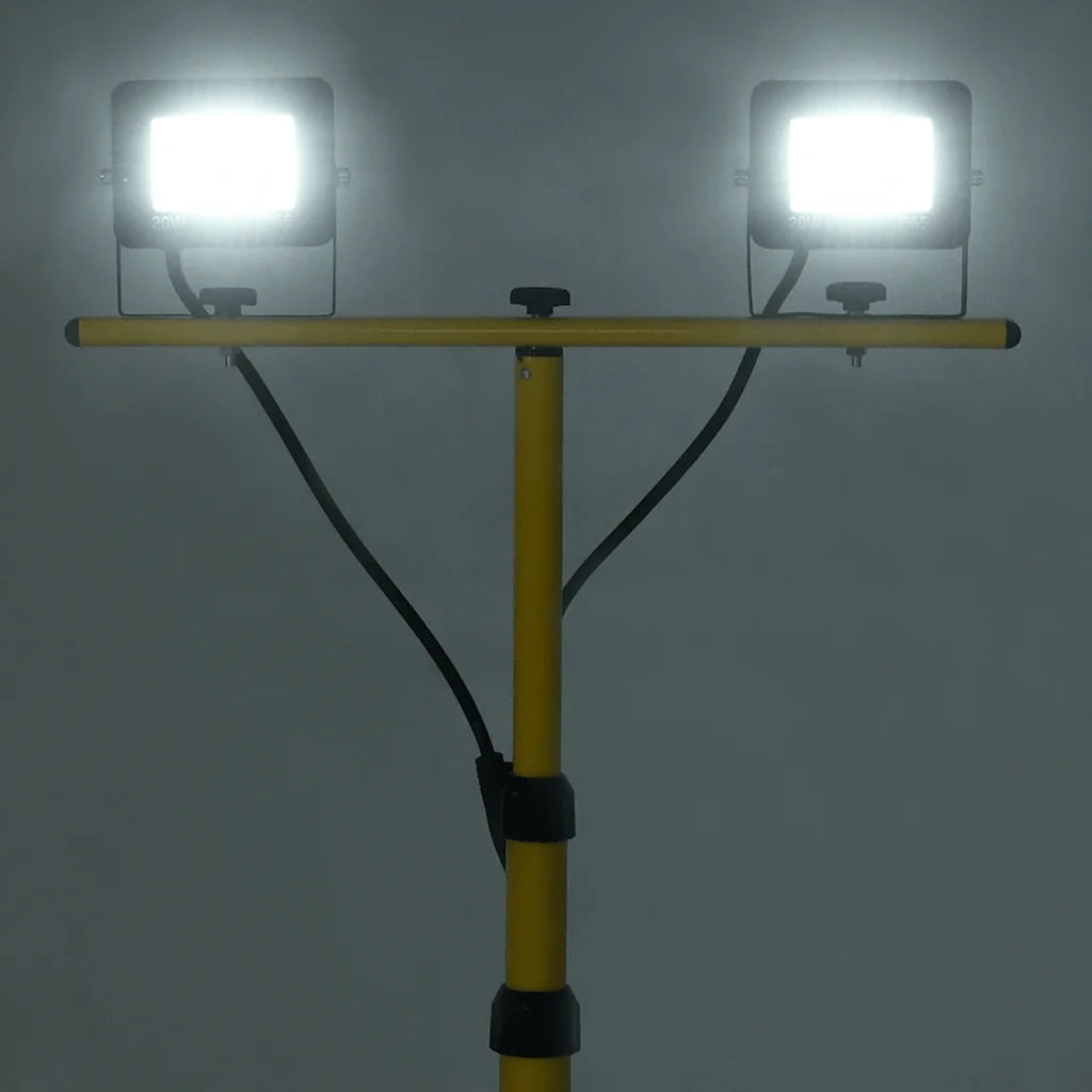Faretto a LED con Treppiede 2x20 W Bianco Freddo CFW8270816