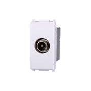 Connettore Presa TV Terminale Maschio Colore BIANCO Compatibile Con Vimar Plana