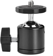 Testa Rotativa 360° Portatile - Tripode per Camera - Sostenibile - Mini Testa di Repulsione per Camera - Blocco Stabile - Facile da Utilizzare