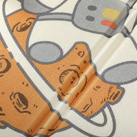 Tappeto Morbido per Bambini 196x176x1,5 cm Superficie Impermeabile in XPE a Tema Spazio